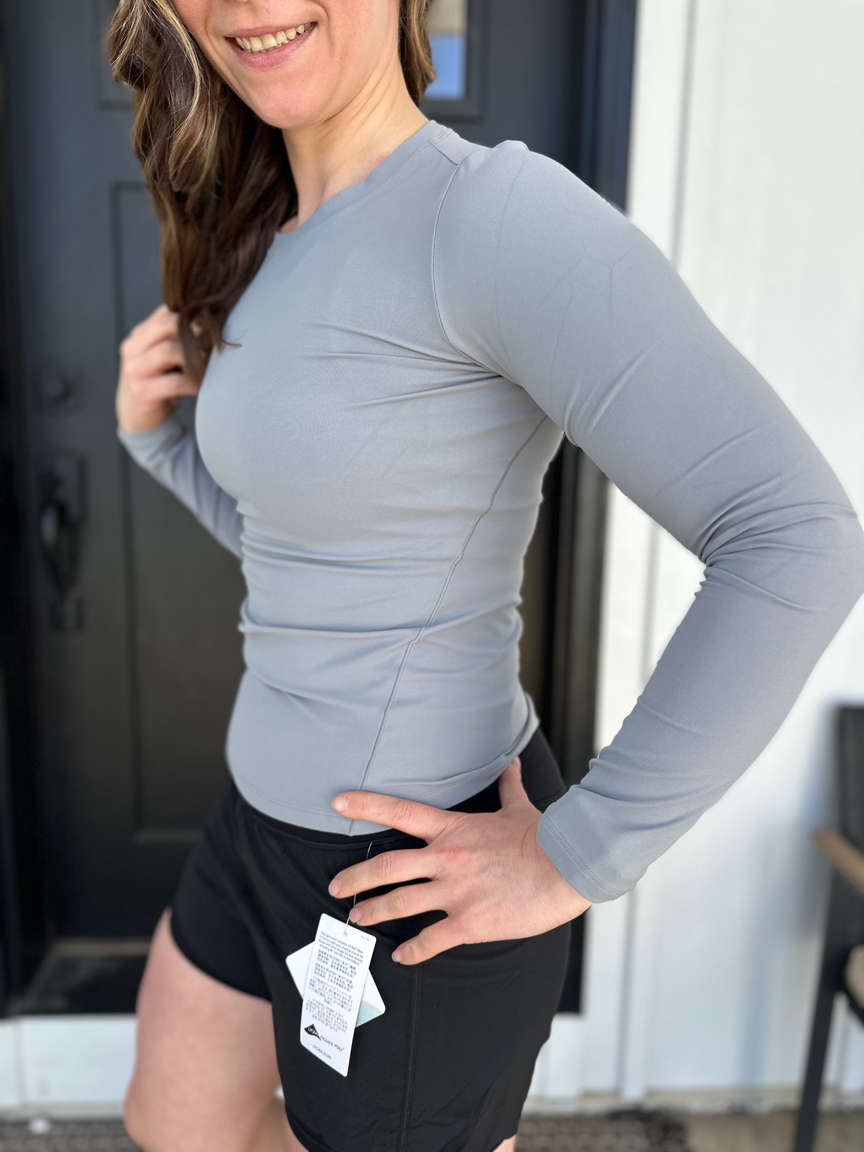 NUDE SLIMMING LONG SLEEVE YOGA TOP